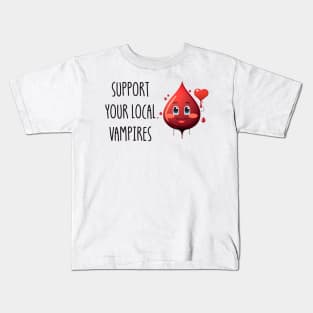 Support Your Local Vampires Kids T-Shirt